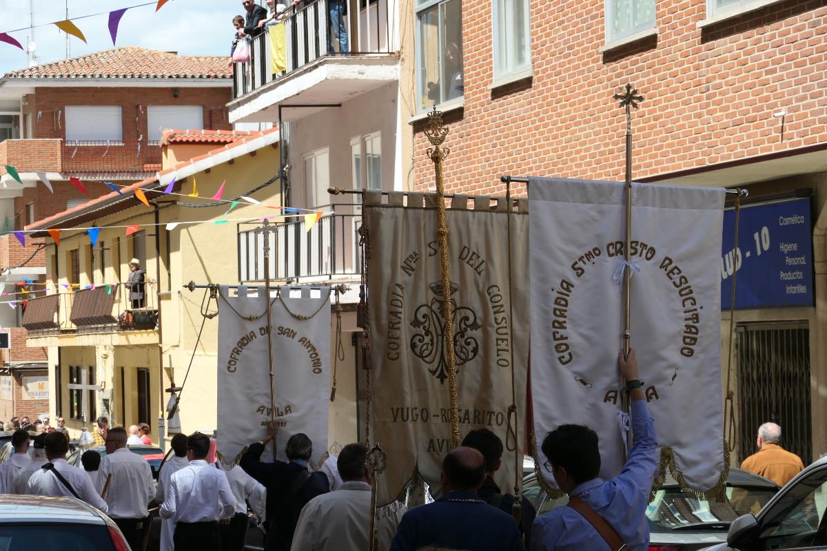 Procesi&oacute;n de San Jos&eacute; Obrero por el barrio de la Toledana.