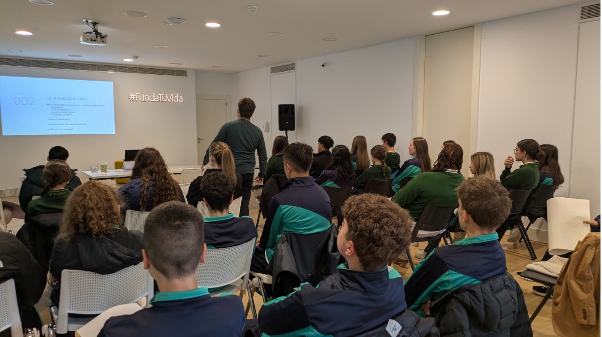 Alumnos del colegio Sant&iacute;simo Rosario que han participado en el proyecto