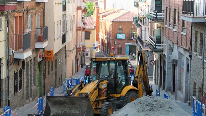 Obras en la calle Vasco de Quiroga.