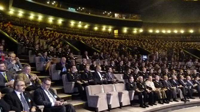 Congreso Internacional de Escuelas Policiales de Inteligencia, en la Escuela de Polic&iacute;a en 2013.