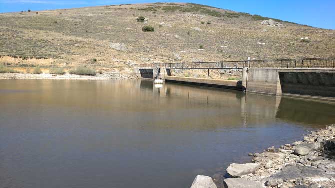 Embalse de Serones a finales de mayo.