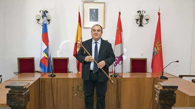 Pedro Muñoz en su reciente toma de posesión como alcalde.