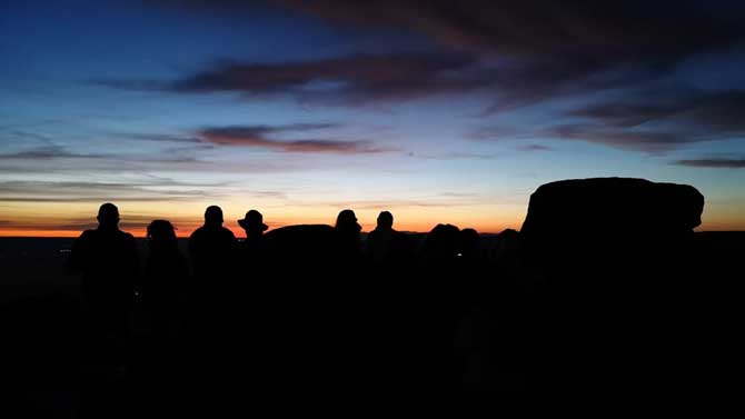 Imagen desde el castro de Ulaca al amanecer.