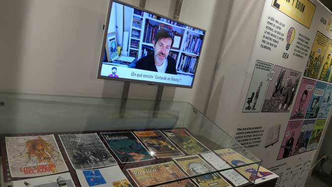 Exposición de Paco Roca en la Biblioteca de Ávila.