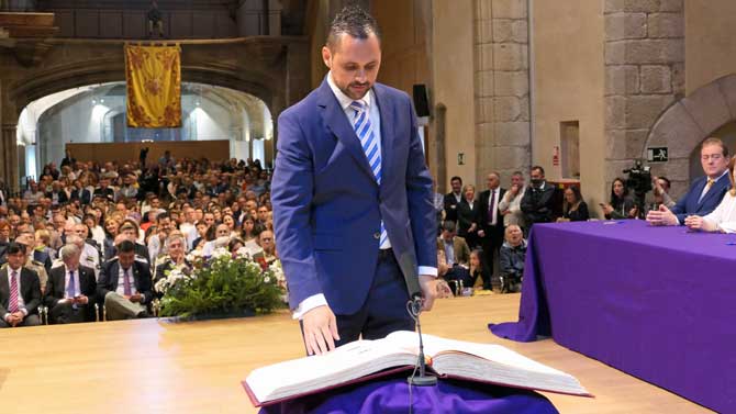 Toma de posesión concejal de José Ramón Budiño.