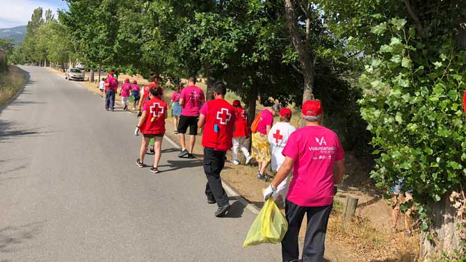 Recogida de residuos en el Valle de Iruelas.