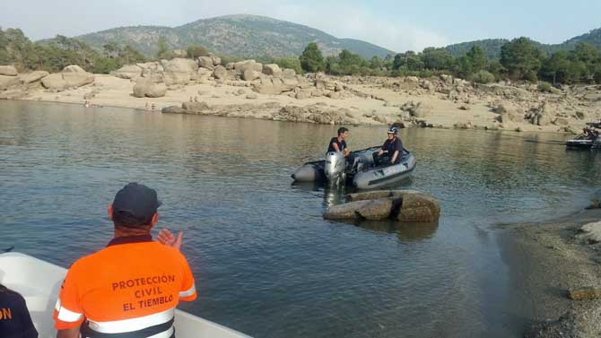 Búsqueda del desaparecido en El Burguillo.