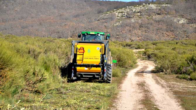 Trabajos forestales en la provincia de &Aacute;vila.