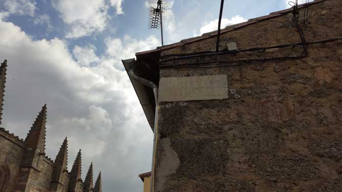Calle del General Franco en Bonilla de la Sierra.