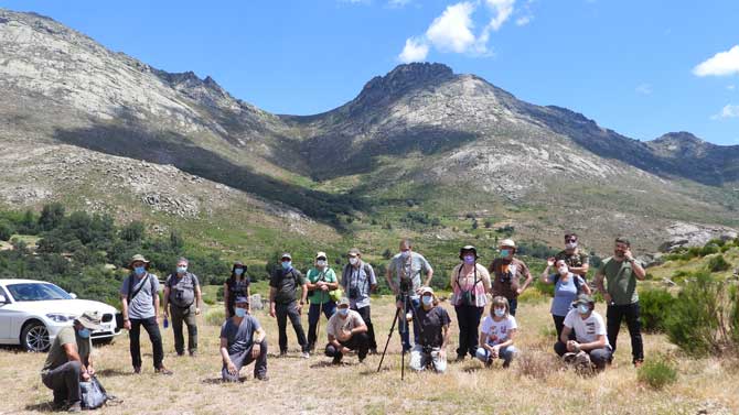 Participantes en el curso 'Conoce las aves de &Aacute;vila'.