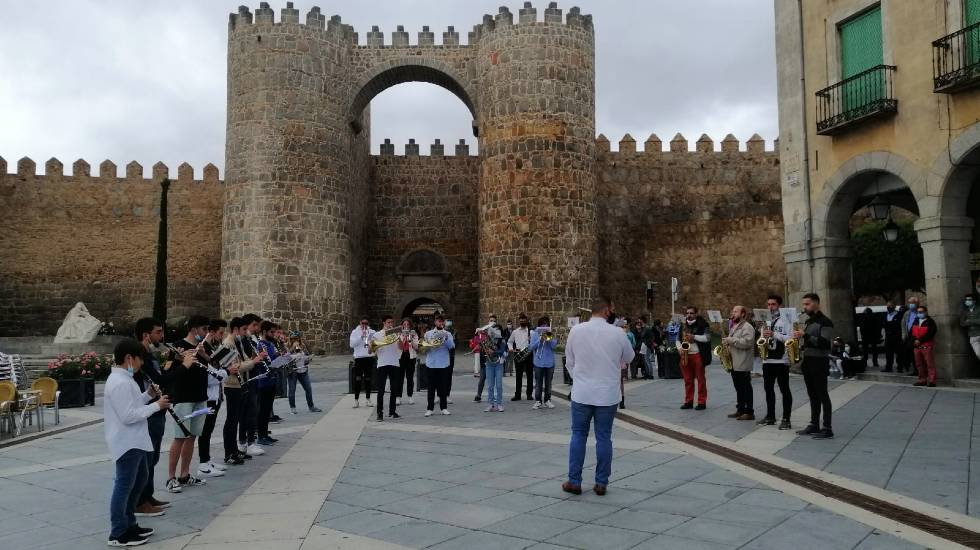 Banda de Ávila en el Dia Europea de la Música.