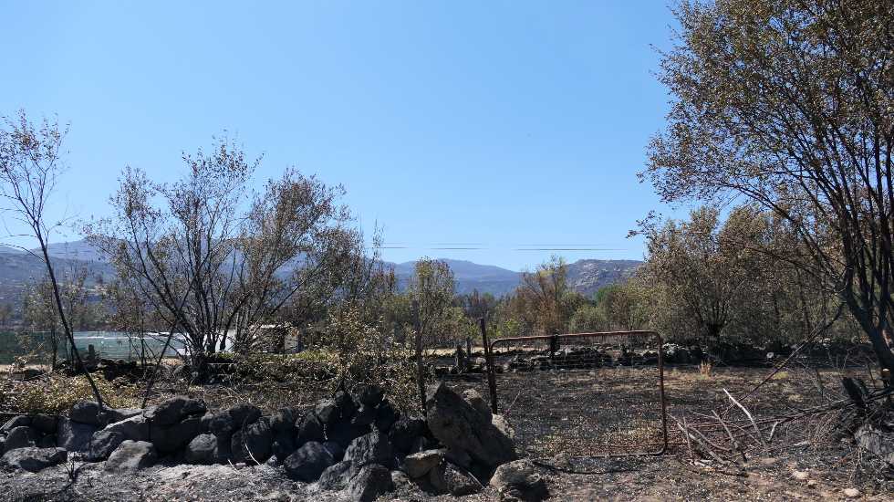 Incendio en la Sierra de la Paramera en 2021.