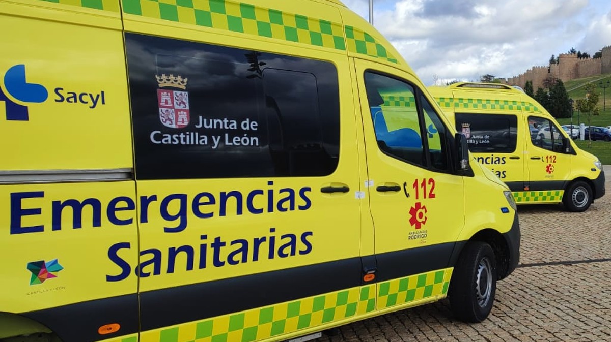 Ambulancia de transporte sanitario.