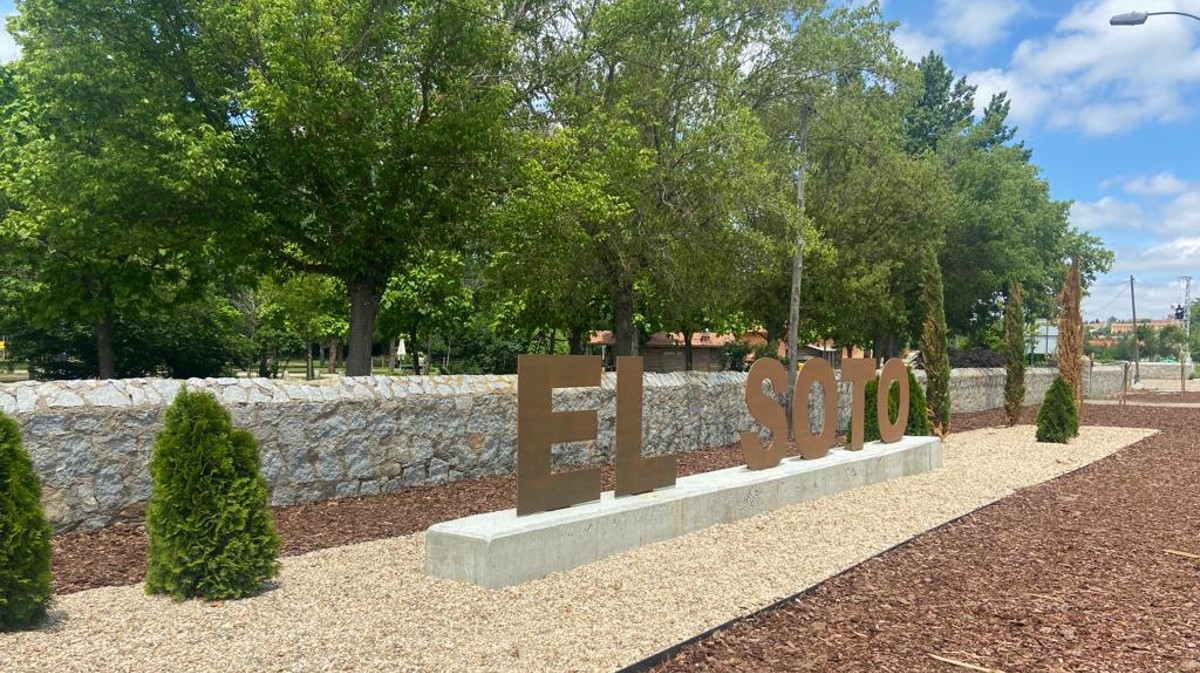 El parque de El Soto tras las obras de acondicionamiento.