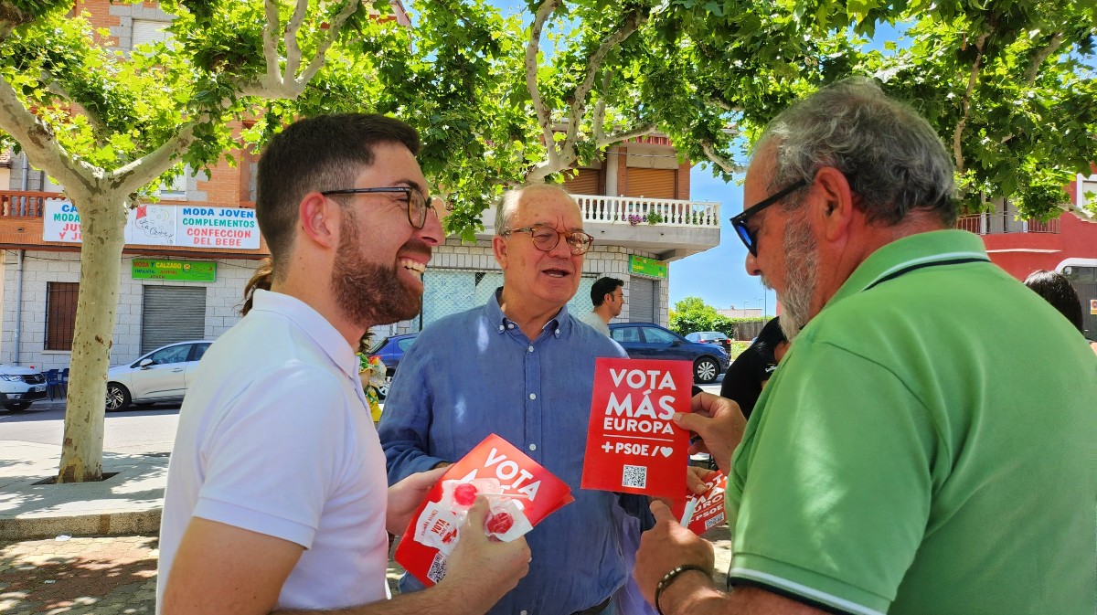 Gustavo Moreno y Jesús Caro, en campaña electoral.