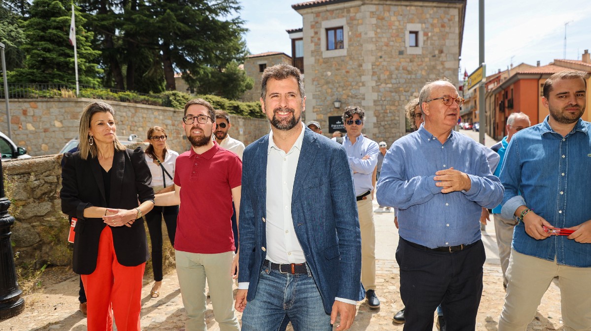 Campaña electoral del PSOE, el jueves.