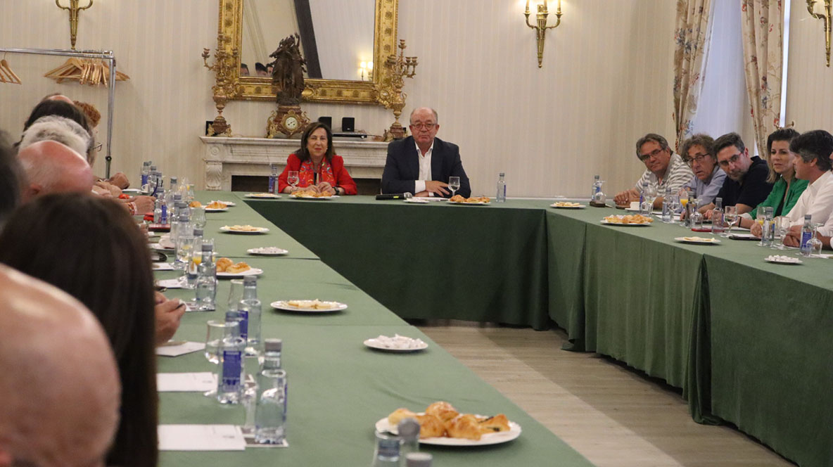 Margarita Robles, ministra de Defensa, en Ávila