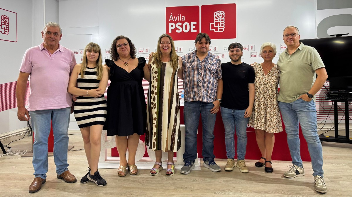 Nueva ejecutiva local del PSOE de Ávila.