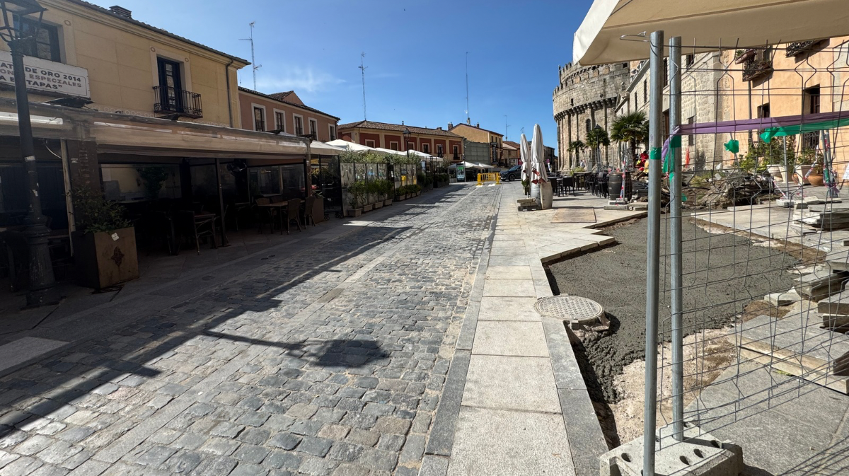 Calle San Segundo en obras