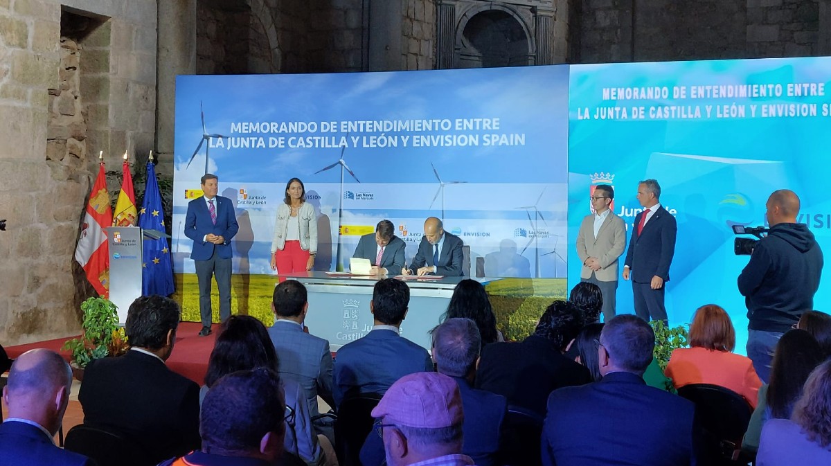 Presentaci&oacute;n del proyecto industrial en Las Navas en 2022.