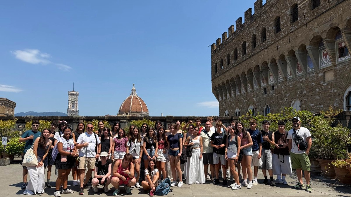 Alumnos de la Escuela Municipal de Arte en Florencia.