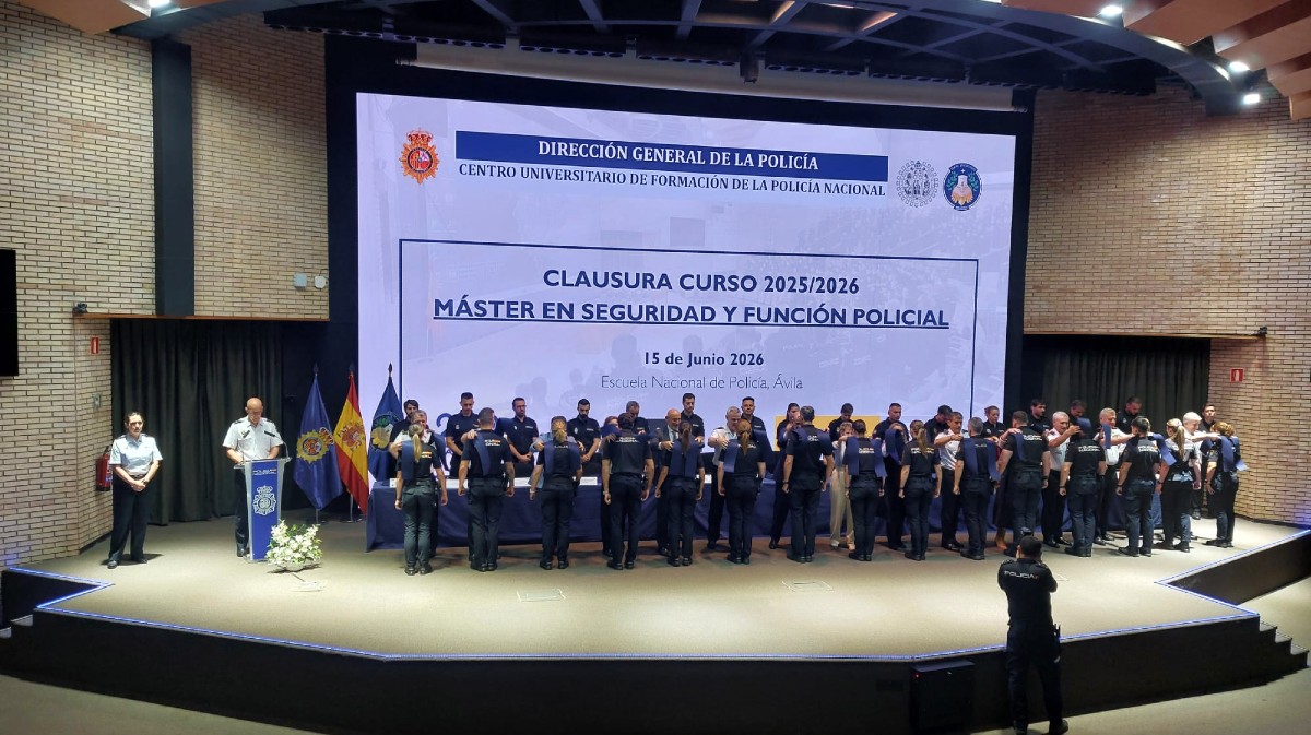 Clausura del curso en el Centro Universitario de Formaci&oacute;n de la Polic&iacute;a Nacional.
