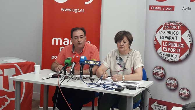 Rueda de prensa de FESP-UGT sobre la Residencia Juvenil y el Centro de Menores.