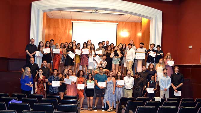 Clausura del Aula de Lengua y Cultura Española de la UCAV.