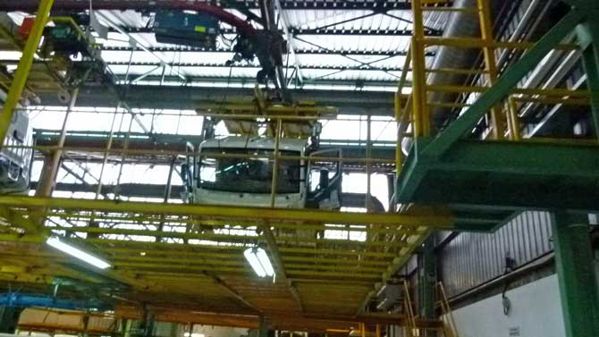 Fabricación de camiones en Nissan.