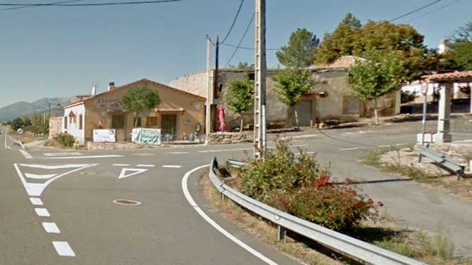 Entrada a San Lorenzo de Tormes en la N-110.