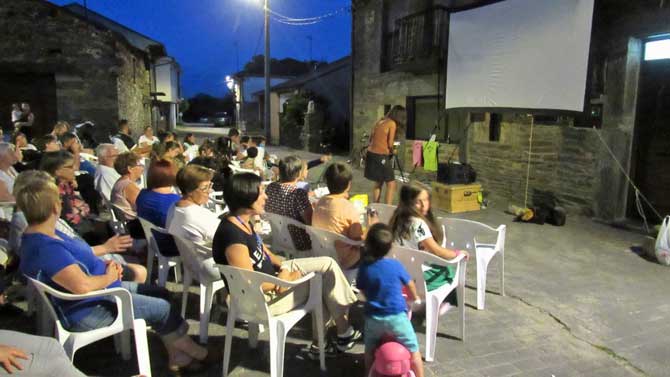Proyecci&oacute;n de cine de 'Cinecicleta'.