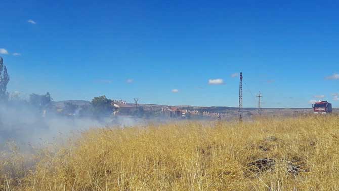 Imagen de archivo de un incendio en Ávila.