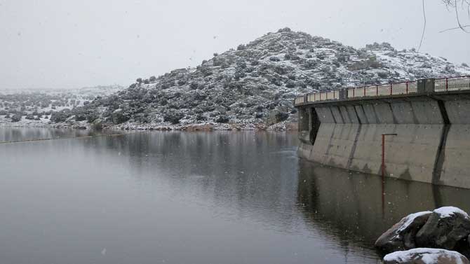 Imagen de archivo del embalse de Las Cogotas.