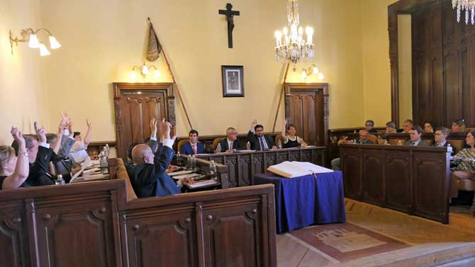 Imagen del pleno de organizaci&oacute;n en el Ayuntamiento.