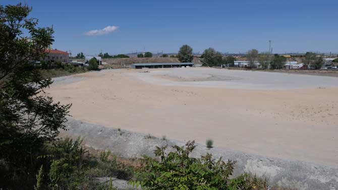 Parcela en la que se levantará la planta de estampación de Nissan.