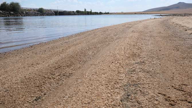 Embalse de Serones, el lunes.