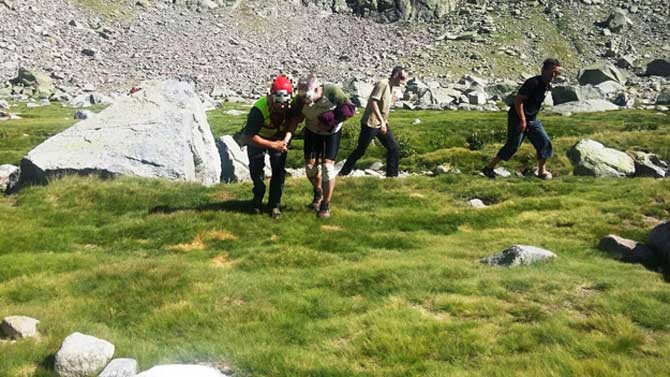 Imagen de archivo de un rescate en el pico Almanzor.