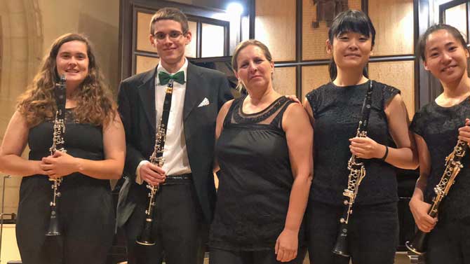 Participantes en el Concurso Internacional de Clarinete Julián Menéndez.