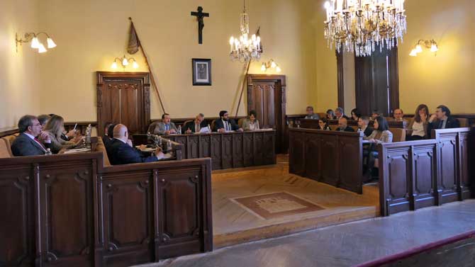 Imagen de archivo de un pleno municipal.