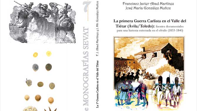 Cubierta de la obra de Sevat dedica a la Guerra Carlista en el Ti&eacute;tar.