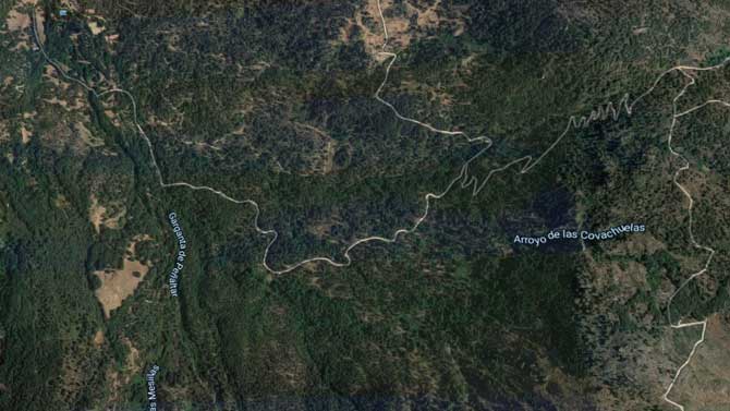 Imagen de Google Maps de la zona donde se produjo la inundación.