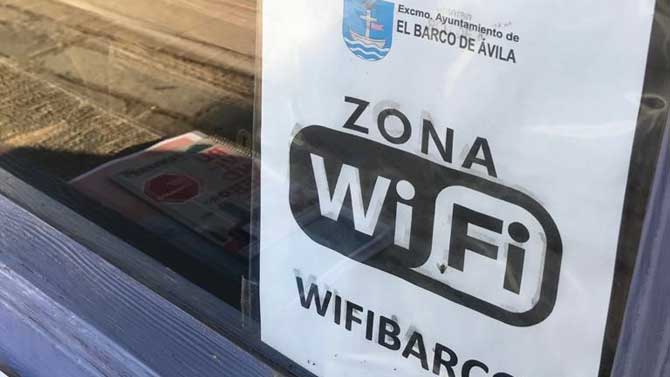 Zona wifi en El Barco de &Aacute;vila.