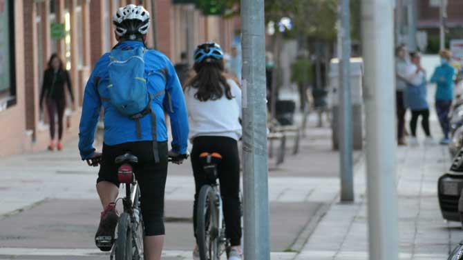 Calle en la zona sur de &Aacute;vila.