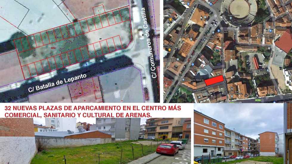 Nuevas zonas de aparcamiento en Arenas de San Pedro.