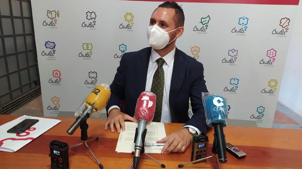 Budiño en rueda de prensa tras la Junta de Gobierno.