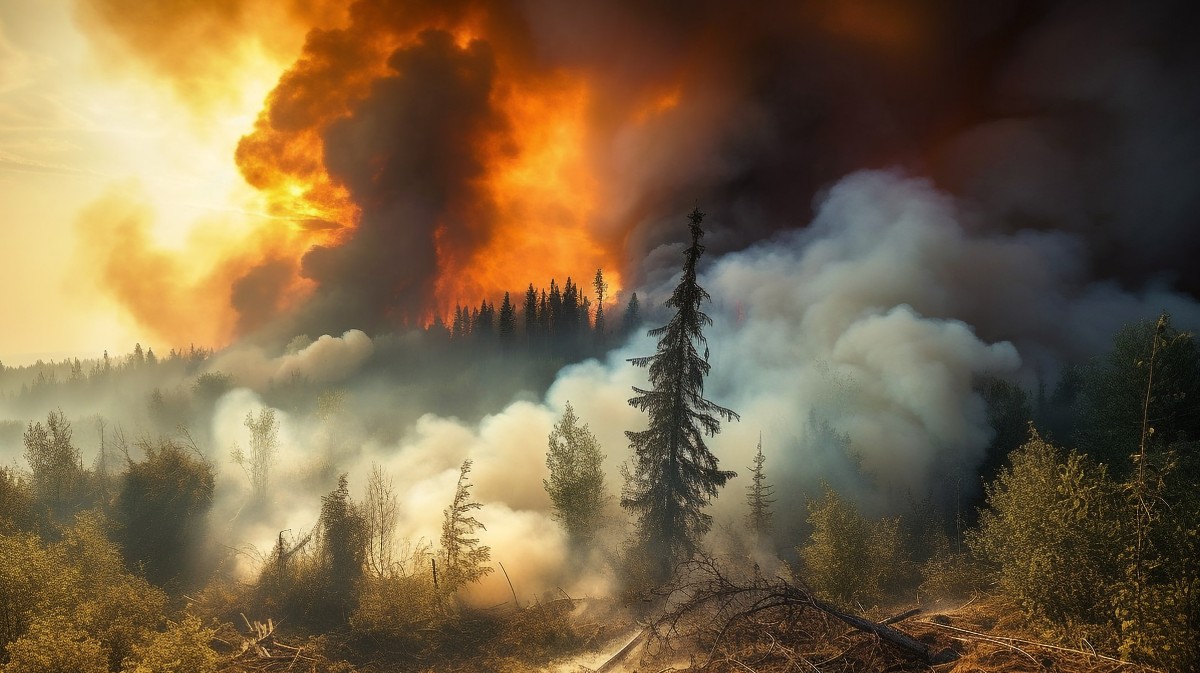 Imagen de archivo de un incendio forestal.