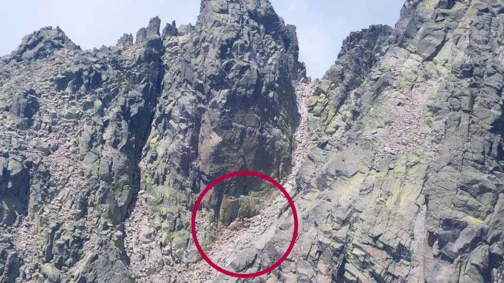Rescate cerca de la cumbre Almanzor, Foto: JCyL.