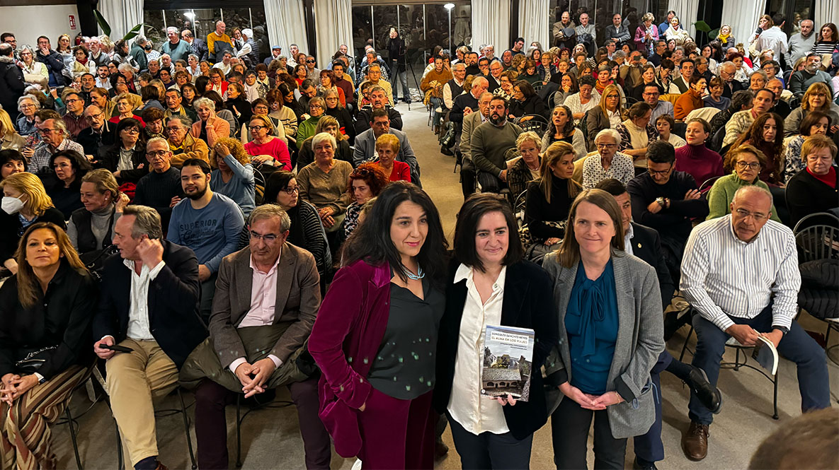 Sonnsoles Sánchez-Reyes en la presentación de su libro 'El alma en los viajes', en 2023.