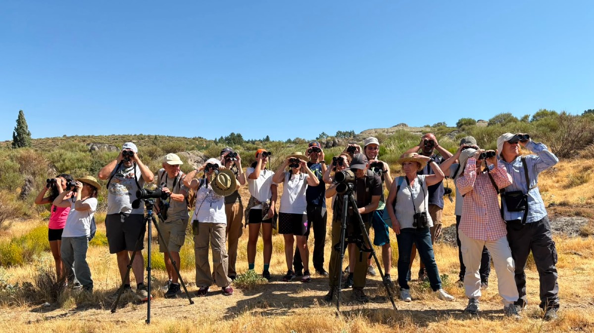 Participantes en la jornada del Proyecto PIo en la ermita de Las Fuentes.