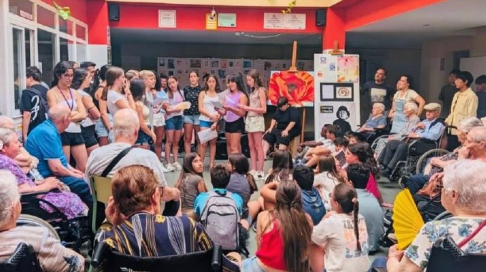 Actividad intergeneracional en el IES Jorge Santayana.